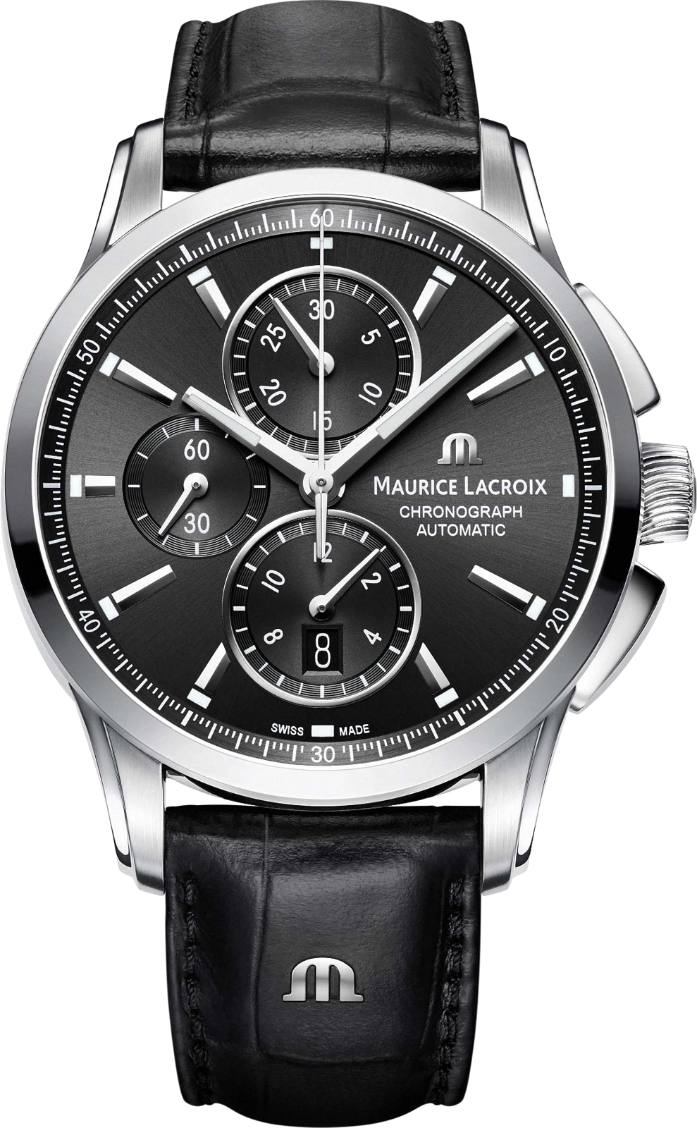 Maurice Lacroix Pontos PT6388-SS001-330-1 Maurice Lacroix Pontos PT6388-SS001-330-1Наручные часы<br>Швейцарские часы Maurice Lacroix Pontos PT6388-SS001-330-1<br><br>Пол: Мужские<br>Страна-производитель: Швейцария<br>Механизм: Механический<br>Материал корпуса: Сталь<br>Материал ремня/браслета: Кожа<br>Водозащита, диапазон: None<br>Стекло: Сапфировое<br>Толщина корпуса: None<br>Стиль: None