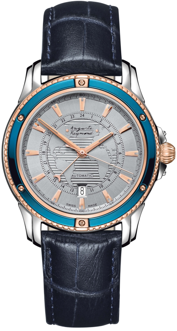 Auguste Reymond AR76G6.3.710.6 Auguste Reymond AR76G6.3.710.6Наручные часы<br>Швейцарские часы Auguste Reymond Magellan GMT AR76G6.3.710.6<br><br>Пол: Мужские<br>Страна-производитель: Швейцария<br>Механизм: Механический<br>Материал корпуса: Сталь<br>Материал ремня/браслета: Кожа<br>Водозащита, диапазон: 20 - 100 м<br>Стекло: Сапфировое<br>Толщина корпуса: 9,2 мм<br>Стиль: Классика