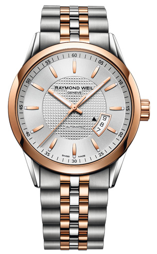 Raymond Weil Freelancer 2730-SP5-65021 Raymond Weil Freelancer 2730-SP5-65021Наручные часы<br>Швейцарские часы Raymond Weil Freelancer 2730-SP5-65021Представленная модель входит в коллекцию Freelancer . Это настоящие мужские часы. Материал корпуса часов — сталь+золото. В этой модели стоит сапфировое стекло. Водозащита - 100 м. Цвет циферблата - белый. Циферблат часов содержит часы, минуты, секунды. В этих часах используются такие усложнения как дата, . Диаметр корпуса данной модели 42мм.<br><br>Пол: Мужские<br>Страна-производитель: Швейцария<br>Механизм: Механический<br>Материал корпуса: Сталь+Золото<br>Материал ремня/браслета: Сталь+Золото<br>Водозащита, диапазон: 100 - 150 м<br>Стекло: Сапфировое<br>Толщина корпуса: None<br>Стиль: Классика