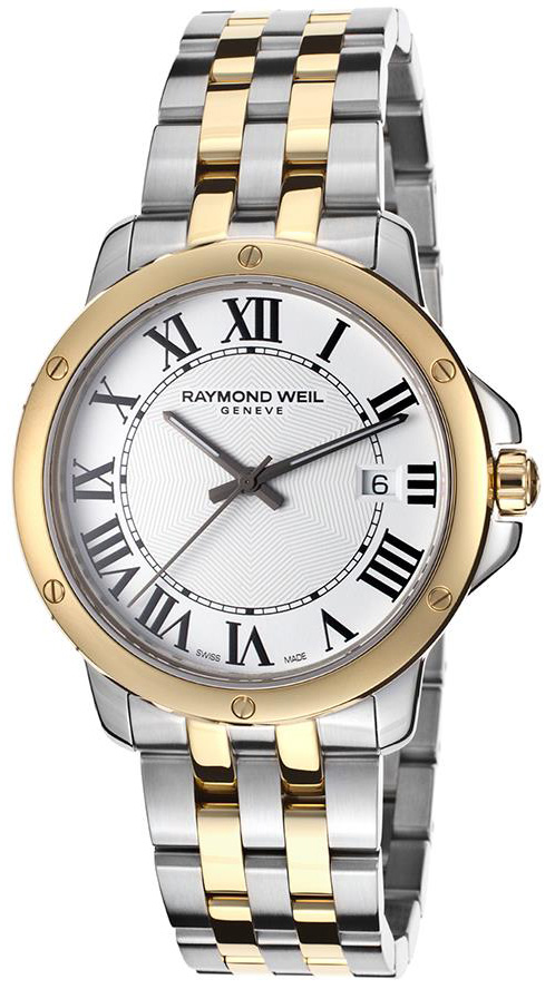 Raymond Weil Tango 5591-STP-00300 Raymond Weil Tango 5591-STP-00300Наручные часы<br>Швейцарские часы Raymond Weil Tango 5591-STP-00300Данная модель входит в коллекцию Tango. Это стильные мужские часы. Материал корпуса часов — сталь+золото. В этой модели стоит сапфировое стекло. Водозащита этой модели 50 м. Диаметр корпуса часов составляет 38мм.<br><br>Пол: Мужские<br>Страна-производитель: Швейцария<br>Механизм: Кварцевый<br>Материал корпуса: Сталь+Золото<br>Материал ремня/браслета: Сталь+Золото<br>Водозащита, диапазон: 20 - 100 м<br>Стекло: Сапфировое<br>Толщина корпуса: None<br>Стиль: None
