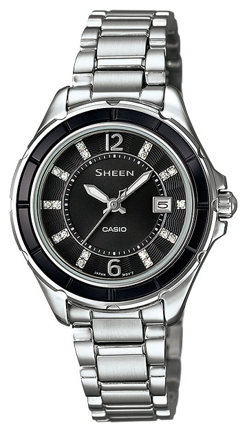 Casio Sheen SHE-4045D-1A Casio Sheen SHE-4045D-1AНаручные часы<br>Японские часы Casio Sheen SHE-4045D-1A<br><br>Пол: Женские<br>Страна-производитель: Япония<br>Механизм: Кварцевый<br>Материал корпуса: Сталь<br>Материал ремня/браслета: Сталь<br>Водозащита, диапазон: None<br>Стекло: Минеральное<br>Толщина корпуса: None<br>Стиль: None