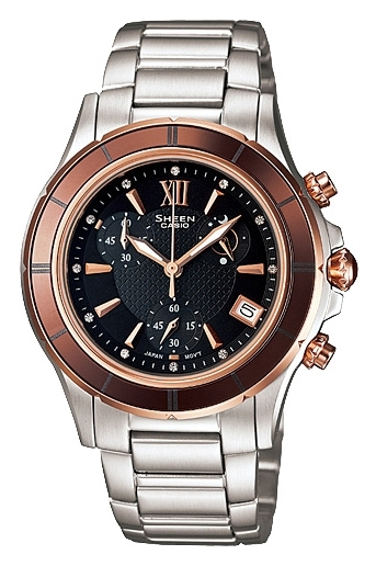 Casio Sheen SHE-5516SG-5A Casio Sheen SHE-5516SG-5AНаручные часы<br>Японские часы Casio Sheen SHE-5516SG-5A<br><br>Пол: Женские<br>Страна-производитель: Япония<br>Механизм: Кварцевый<br>Материал корпуса: Сталь<br>Материал ремня/браслета: Сталь<br>Водозащита, диапазон: None<br>Стекло: Сапфировое<br>Толщина корпуса: None<br>Стиль: None