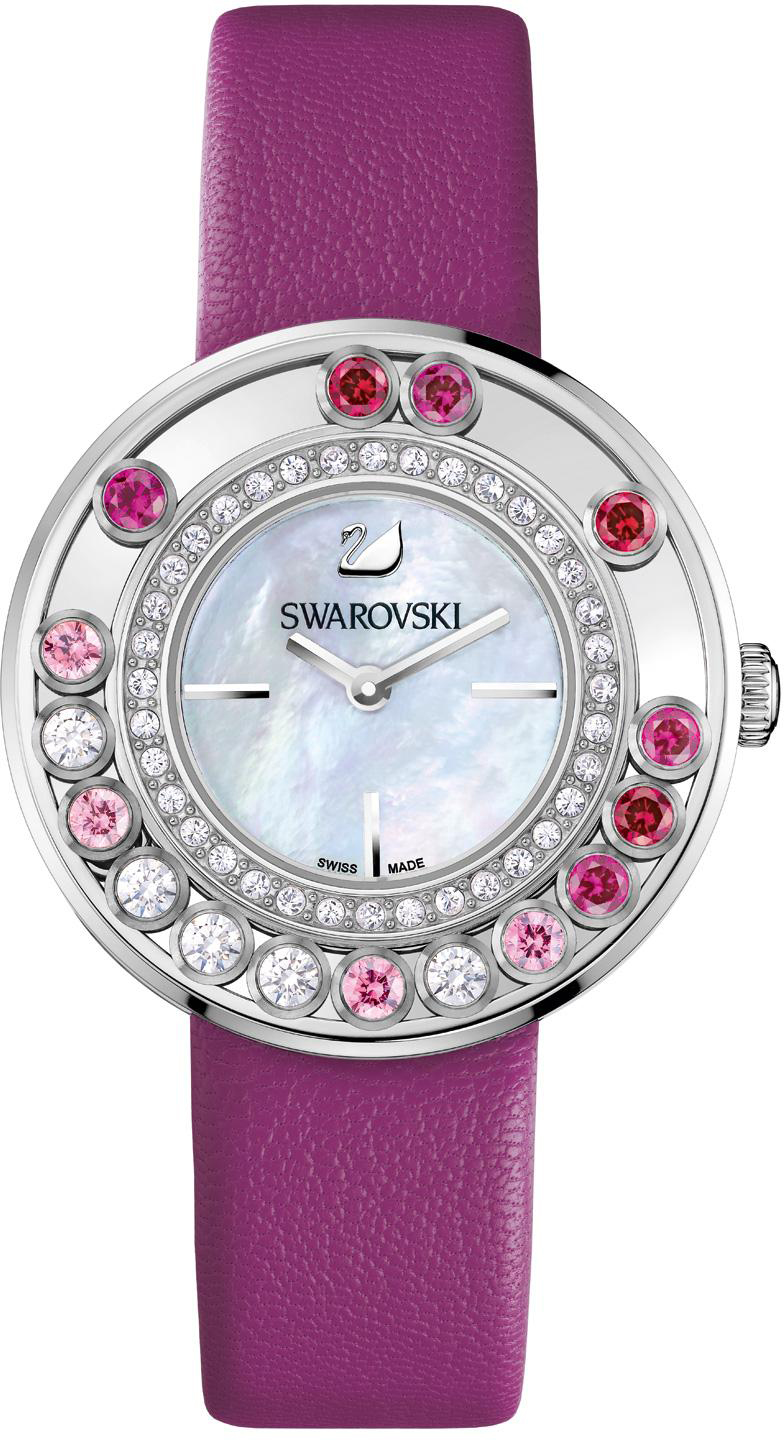 Swarovski Lovely Crystals Magenta 1160309 Swarovski Lovely Crystals Magenta 1160309Наручные часы<br>Швейцарские часы Swarovski Lovely Crystals Magenta 1160309<br><br>Пол: Женские<br>Страна-производитель: Швейцария<br>Механизм: Кварцевый<br>Материал корпуса: Сталь<br>Материал ремня/браслета: Кожа<br>Водозащита, диапазон: 20 - 100 м<br>Стекло: Сапфировое<br>Толщина корпуса: None<br>Стиль: Мода