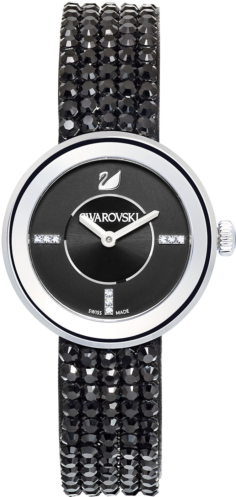 Swarovski Piazza Mini Jet Mesh 1183491 Swarovski Piazza Mini Jet Mesh 1183491Наручные часы<br>Швейцарские часы Swarovski Piazza Mini Jet Mesh 1183491<br><br>Пол: Женские<br>Страна-производитель: Швейцария<br>Механизм: Кварцевый<br>Материал корпуса: Сталь<br>Материал ремня/браслета: Кожа<br>Водозащита, диапазон: 20 - 100 м<br>Стекло: Сапфировое<br>Толщина корпуса: 7мм<br>Стиль: Мода