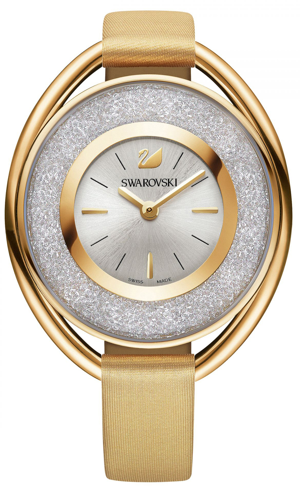 Swarovski Crystalline Oval Gold Tone 5158972 Swarovski Crystalline Oval Gold Tone 5158972Наручные часы<br>Швейцарские часы Swarovski Crystalline Oval Gold Tone 5158972<br><br>Пол: Женские<br>Страна-производитель: Швейцария<br>Механизм: Кварцевый<br>Материал корпуса: Сталь<br>Материал ремня/браслета: Текстиль<br>Водозащита, диапазон: 20 - 100 м<br>Стекло: Минеральное<br>Толщина корпуса: None<br>Стиль: Мода