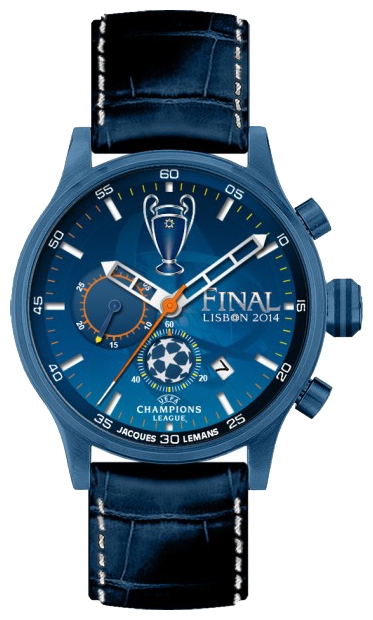 Jacques Lemans UEFA U-42B Jacques Lemans UEFA U-42BНаручные часы<br>Австрийские часы Jacques Lemans UEFA U-42B<br><br>Пол: Мужские<br>Страна-производитель: Австрия<br>Механизм: Кварцевый<br>Материал корпуса: Сталь<br>Материал ремня/браслета: Кожа<br>Водозащита, диапазон: None<br>Стекло: Минеральное<br>Толщина корпуса: None<br>Стиль: None