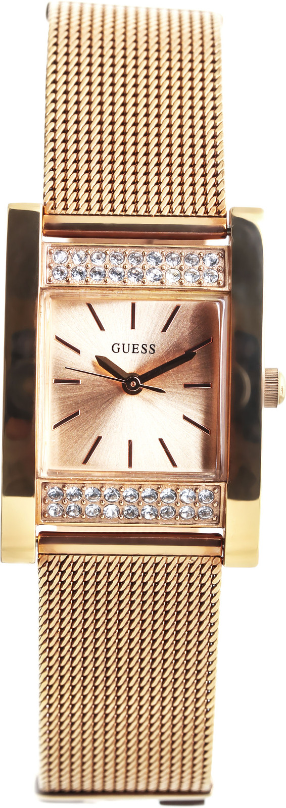 Guess W0127L3 Guess W0127L3Наручные часы<br>Американские часы Guess W0127L3Это стильные женские часы. Материал корпуса часов — сталь. В этой модели стоит минеральное стекло. Водозащита этой модели 30 м. Основной цвет циферблата золотистый. Из основных функций на циферблате представлены: часы, минуты, секунды. Корпус часов в диаметре 35мм.<br><br>Пол: Женские<br>Страна-производитель: США<br>Механизм: Кварцевый<br>Материал корпуса: Сталь<br>Материал ремня/браслета: Сталь<br>Водозащита, диапазон: None<br>Стекло: Минеральное<br>Толщина корпуса: 12<br>Стиль: Классика