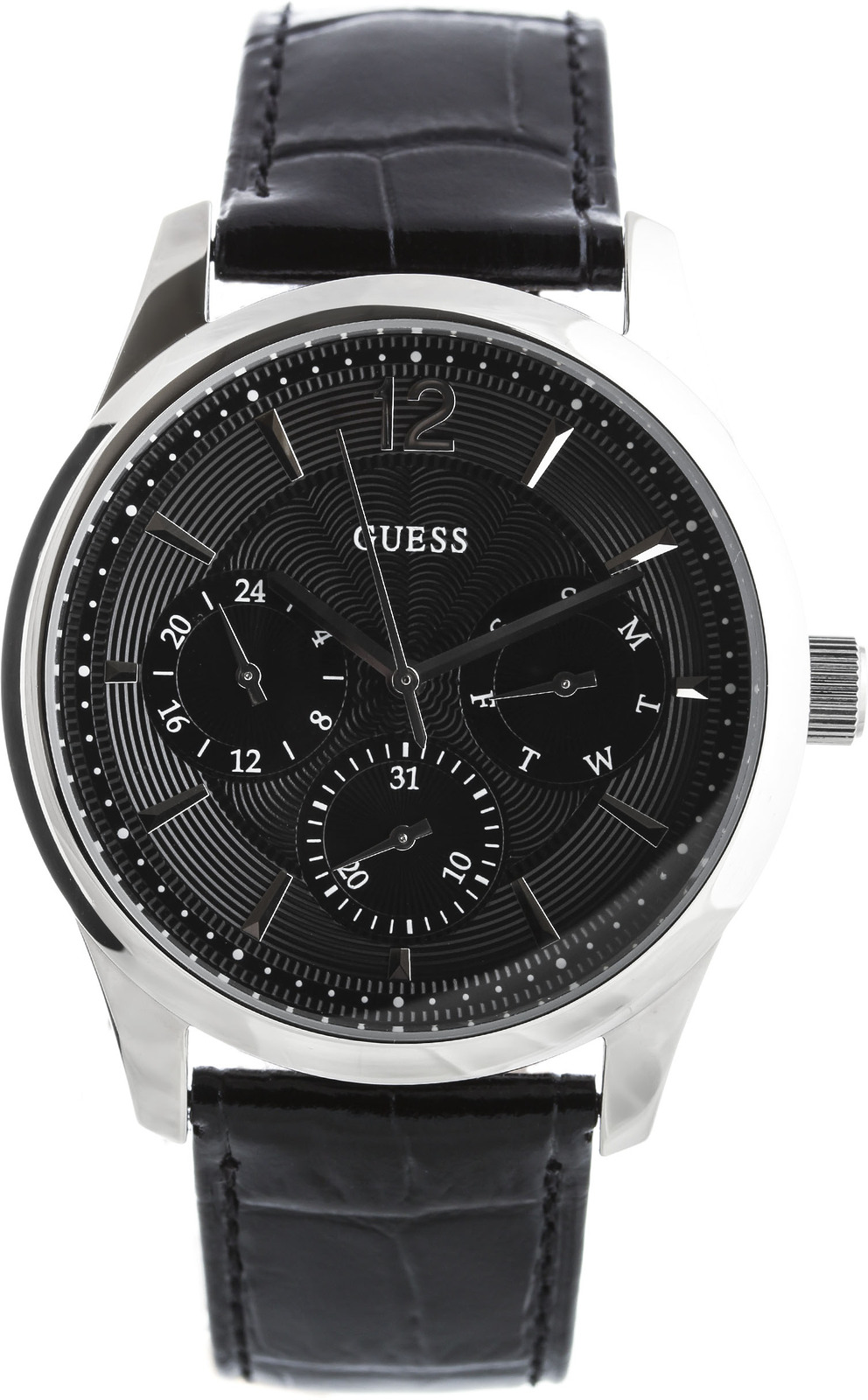 Guess Asset W0475G1 Guess Asset W0475G1Наручные часы<br>Американские часы Guess Asset W0475G1<br><br>Пол: Мужские<br>Страна-производитель: США<br>Механизм: Кварцевый<br>Материал корпуса: Сталь<br>Материал ремня/браслета: Кожа<br>Водозащита, диапазон: 20 - 100 м<br>Стекло: Минеральное<br>Толщина корпуса: 11.5 мм<br>Стиль: Классика