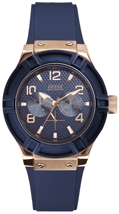Guess Sport Steel W0571L1 Guess Sport Steel W0571L1Наручные часы<br>Американские часы Guess Sport Steel W0571L1<br><br>Пол: Женские<br>Страна-производитель: США<br>Механизм: Кварцевый<br>Материал корпуса: Сталь + PVD<br>Материал ремня/браслета: Каучук<br>Водозащита, диапазон: 20 - 100 м<br>Стекло: Минеральное<br>Толщина корпуса: 11 мм<br>Стиль: Спорт