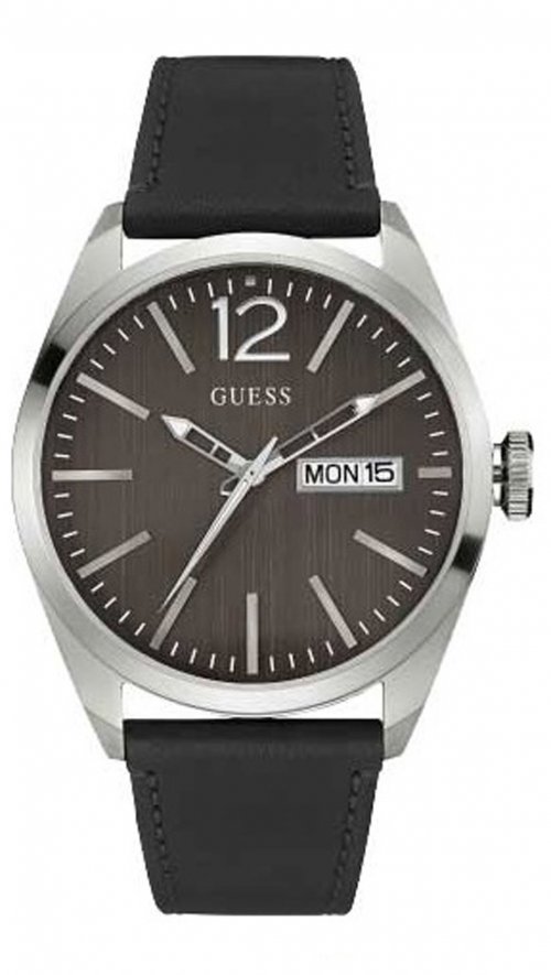 Guess Iconic W0658G2 Guess Iconic W0658G2Наручные часы<br>Американские часы Guess Iconic W0658G2<br><br>Пол: Мужские<br>Страна-производитель: США<br>Механизм: Кварцевый<br>Материал корпуса: Сталь<br>Материал ремня/браслета: Кожа<br>Водозащита, диапазон: None<br>Стекло: Минеральное<br>Толщина корпуса: 12 мм<br>Стиль: None