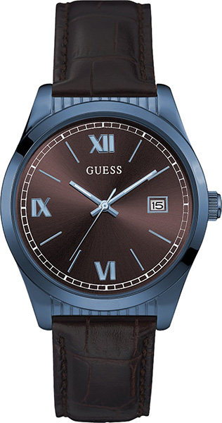 Guess Baxter W0874G3 Guess Baxter W0874G3Наручные часы<br>Американские часы Guess Baxter W0874G3<br><br>Пол: Мужские<br>Страна-производитель: США<br>Механизм: Кварцевый<br>Материал корпуса: Сталь<br>Материал ремня/браслета: Кожа<br>Водозащита, диапазон: None<br>Стекло: Минеральное<br>Толщина корпуса: 10 мм<br>Стиль: None