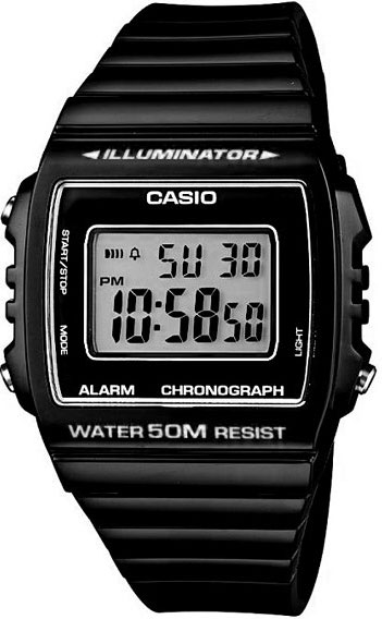 Casio W-215H-1A Casio W-215H-1AНаручные часы<br>Японские часы Casio W-215H-1A<br><br>Пол: Мужские<br>Страна-производитель: Япония<br>Механизм: Кварцевый<br>Материал корпуса: Пластик<br>Материал ремня/браслета: Каучук<br>Водозащита, диапазон: None<br>Стекло: Пластиковое<br>Толщина корпуса: 10,9 мм<br>Стиль: None