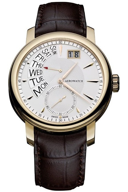 Aerowatch Renaissance 46941 RO02 Aerowatch Renaissance 46941 RO02Наручные часы<br>Швейцарские часы Aerowatch Renaissance 46941 RO02<br><br>Для кого?: Мужские<br>Страна-производитель: Швейцария<br>Механизм: Кварцевый<br>Материал корпуса: Сталь<br>Материал ремня/браслета: Кожа<br>Водозащита, диапазон: 20 - 100 м<br>Стекло: Сапфировое<br>Толщина корпуса: None<br>Стиль: Классика
