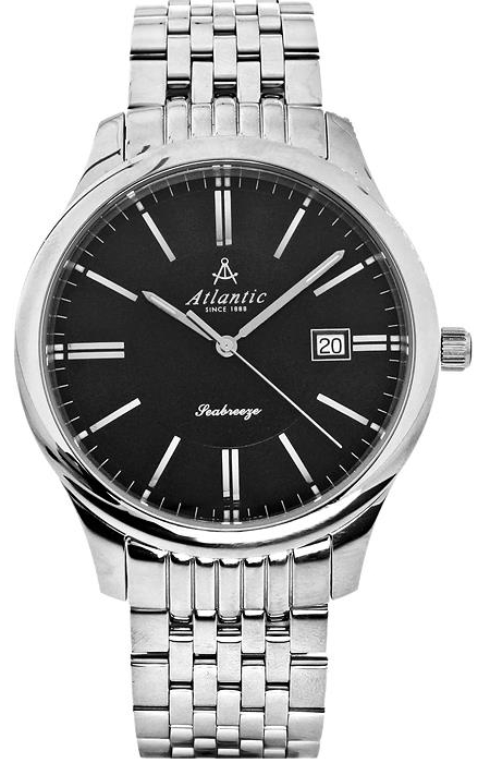 Atlantic Seabreeze 61356.41.61 Atlantic Seabreeze 61356.41.61Наручные часы<br>Швейцарские часы Atlantic Seabreeze 61356.41.61<br><br>Для кого?: Мужские<br>Страна-производитель: Швейцария<br>Механизм: Кварцевый<br>Материал корпуса: Сталь<br>Материал ремня/браслета: Сталь<br>Водозащита, диапазон: None<br>Стекло: Сапфировое<br>Толщина корпуса: 7 мм<br>Стиль: None