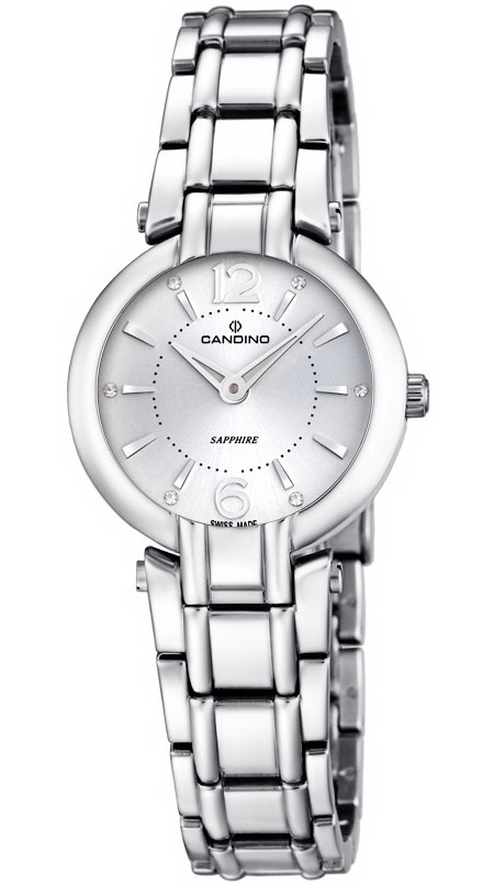 Candino Elegance C4574/1 Candino Elegance C4574/1Наручные часы<br>Швейцарские часы Candino Elegance C4574/1<br><br>Для кого?: Женские<br>Страна-производитель: Швейцария<br>Механизм: Кварцевый<br>Материал корпуса: Сталь<br>Материал ремня/браслета: Сталь<br>Водозащита, диапазон: 20 - 100 м<br>Стекло: Сапфировое<br>Толщина корпуса: 6 мм<br>Стиль: Классика