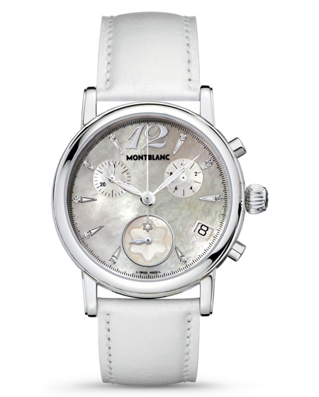Montblanc Star 105891 Montblanc Star 105891Наручные часы<br>Швейцарские часы Montblanc Star 105891<br><br>Для кого?: Женские<br>Страна-производитель: Швейцария<br>Механизм: Кварцевый<br>Материал корпуса: Сталь<br>Материал ремня/браслета: Кожа<br>Водозащита, диапазон: 20 - 100 м<br>Стекло: Сапфировое<br>Толщина корпуса: 11 мм<br>Стиль: Классика