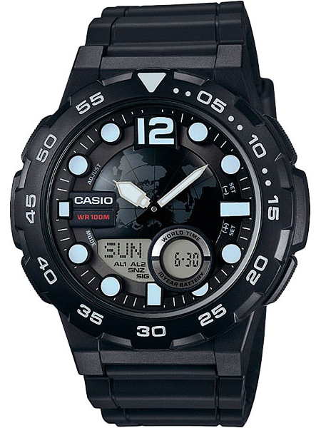 Casio AEQ-100W-1A Casio AEQ-100W-1AНаручные часы<br>Японские часы Casio AEQ-100W-1A<br><br>Для кого?: Мужские<br>Страна-производитель: Япония<br>Механизм: Кварцевый<br>Материал корпуса: Пластик<br>Материал ремня/браслета: Пластик<br>Водозащита, диапазон: None<br>Стекло: Пластиковое<br>Толщина корпуса: 15.3 мм<br>Стиль: None