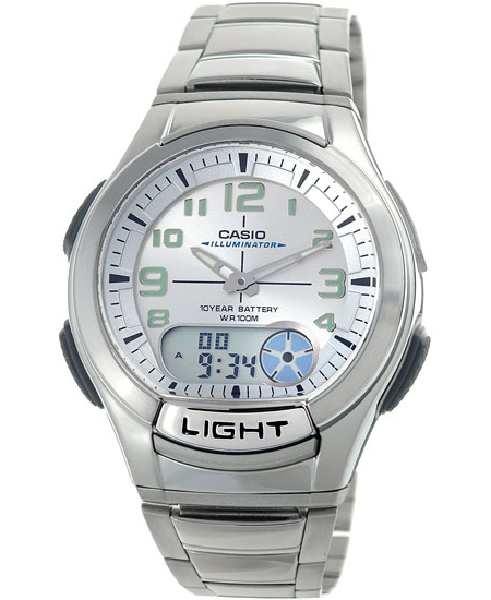 Casio AQ-180WD-7B Casio AQ-180WD-7BНаручные часы<br>Японские часы Casio AQ-180WD-7B<br><br>Для кого?: Мужские<br>Страна-производитель: Япония<br>Механизм: Кварцевый<br>Материал корпуса: Сталь<br>Материал ремня/браслета: Сталь<br>Водозащита, диапазон: None<br>Стекло: Пластиковое<br>Толщина корпуса: 15.6 мм<br>Стиль: None