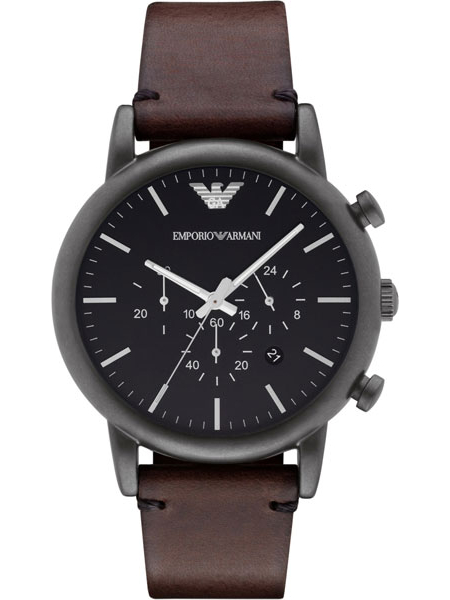 Emporio Armani Luigi AR1919 Emporio Armani Luigi AR1919Наручные часы<br>Итальянские часы Emporio Armani Luigi AR1919<br><br>Для кого?: Мужские<br>Страна-производитель: Италия<br>Механизм: Кварцевый<br>Материал корпуса: Сталь<br>Материал ремня/браслета: Кожа<br>Водозащита, диапазон: None<br>Стекло: Минеральное<br>Толщина корпуса: None<br>Стиль: None