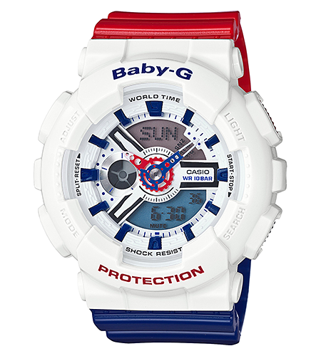 Casio Baby-G BA-110TR-7A Casio Baby-G BA-110TR-7AНаручные часы<br>Японские часы Casio Baby-G BA-110TR-7A<br><br>Для кого?: Женские<br>Страна-производитель: Япония<br>Механизм: Кварцевый<br>Материал корпуса: Пластик<br>Материал ремня/браслета: Каучук<br>Водозащита, диапазон: None<br>Стекло: Минеральное<br>Толщина корпуса: 15,8 мм<br>Стиль: None