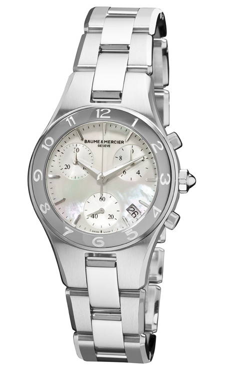 Baume&Mercier Linea MOA10012 Baume&Mercier Linea MOA10012Наручные часы<br>Швейцарские часы Baume&Mercier Linea MOA10012Данная модель входит в коллекцию Linea. Это великолепные Женские часы. Материал корпуса часов — Сталь. Браслет — Сталь. Циферблат часов защищает Сапфировое стекло. Водозащита этих часов 50 м. Цвет циферблата - Белый. Диаметр корпуса данной модели 32мм.<br><br>Для кого?: Женские<br>Страна-производитель: Швейцария<br>Механизм: Кварцевый<br>Материал корпуса: Сталь<br>Материал ремня/браслета: Сталь<br>Водозащита, диапазон: 20 - 100 м<br>Стекло: Сапфировое<br>Толщина корпуса: None<br>Стиль: Спорт
