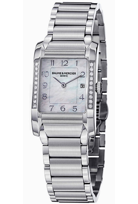 Baume&Mercier Hampton Lady MOA10051 Baume&Mercier Hampton Lady MOA10051Наручные часы<br>Швейцарские часы Baume&Mercier Hampton Lady MOA10051Данная модель — яркий представитель коллекции Hampton Lady. Это Женские часы. Материал корпуса часов — Сталь. Браслет — Сталь. В этих часах используется Сапфировое стекло. Водозащита - 50 м.<br><br>Для кого?: Женские<br>Страна-производитель: Швейцария<br>Механизм: Кварцевый<br>Материал корпуса: Сталь<br>Материал ремня/браслета: Сталь<br>Водозащита, диапазон: 20 - 100 м<br>Стекло: Сапфировое<br>Толщина корпуса: None<br>Стиль: None