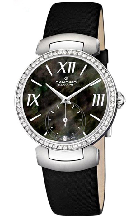 Candino Elegance C4499/2 Candino Elegance C4499/2Наручные часы<br>Швейцарские часы Candino Elegance C4499/2<br><br>Для кого?: Женские<br>Страна-производитель: Швейцария<br>Механизм: Кварцевый<br>Материал корпуса: Сталь<br>Материал ремня/браслета: Кожа<br>Водозащита, диапазон: 20 - 100 м<br>Стекло: Сапфировое<br>Толщина корпуса: None<br>Стиль: Мода