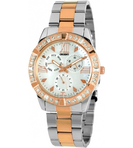 Orient Fashionable UT0B002W Orient Fashionable UT0B002WНаручные часы<br>Япоснкие часы Orient Fashionable UT0B002W<br><br>Для кого?: Женские<br>Страна-производитель: Япония<br>Механизм: Кварцевый<br>Материал корпуса: Сталь<br>Материал ремня/браслета: Сталь<br>Водозащита, диапазон: None<br>Стекло: Минеральное<br>Толщина корпуса: 8 мм<br>Стиль: None