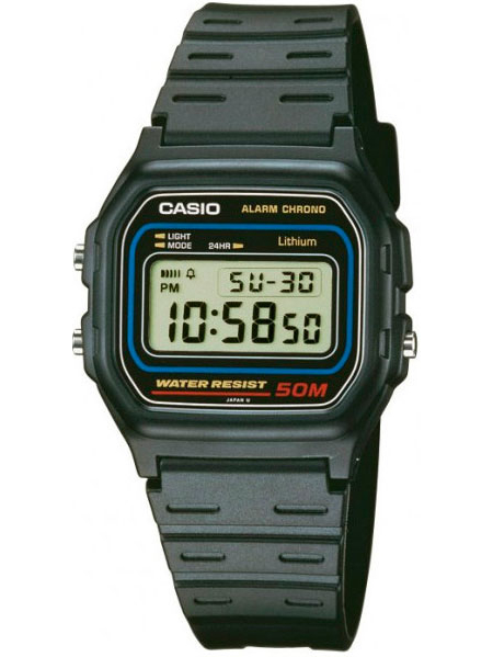 Casio W-59-1 Casio W-59-1Наручные часы<br>Японские часы Casio W-59-1<br><br>Для кого?: Мужские<br>Страна-производитель: Япония<br>Механизм: Кварцевый<br>Материал корпуса: Пластик<br>Материал ремня/браслета: Пластик<br>Водозащита, диапазон: None<br>Стекло: Пластиковое<br>Толщина корпуса: 8,7 мм<br>Стиль: None