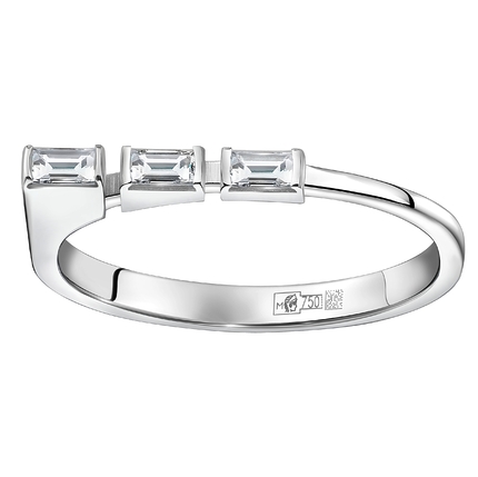 Кольцо Cassiopea Азбука Морзе буква О м21151-002О