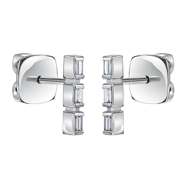 Серьги Cassiopea Азбука Морзе буква О м33951-002О
