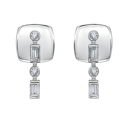 Серьги Cassiopea Азбука Морзе буква Я м33951-003Я