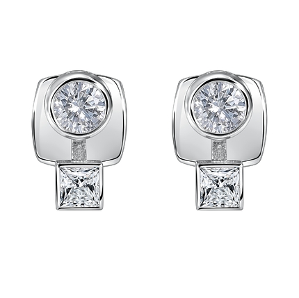 Серьги пусеты Cassiopea Diam 4 35051-01Diam4