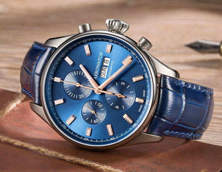 Aerowatch Les Grandes Classiques Chrono Day-Date 61989 AA01
