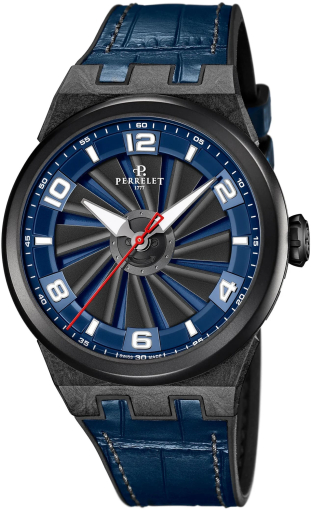 Perrelet Turbine Carbon Midnight Blue A4065/2