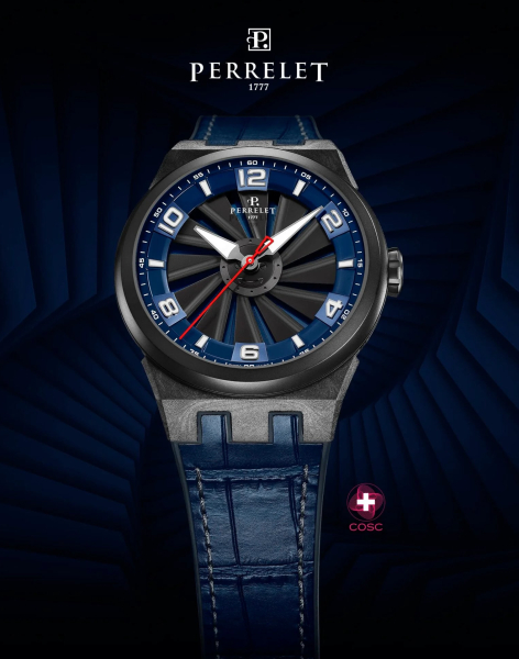 Perrelet Turbine Carbon Midnight Blue A4065/2 Perrelet Turbine Carbon Midnight Blue A4065/2
