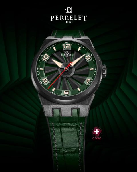 Perrelet Turbine Carbon Forest Green A4065/4