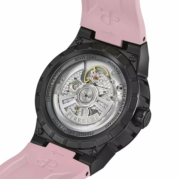 Perrelet Turbine Titanium Pink Flamingo A4067/8 Perrelet Turbine Titanium Pink Flamingo A4067/8