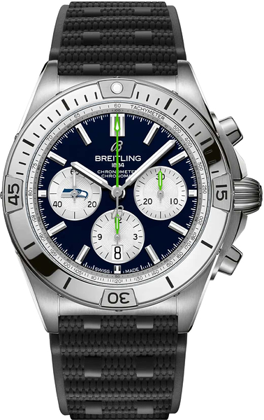 Breitling Chronomat B01 42 NFL Seattle Seahawks Edition AB01342B1C4S1 Breitling Chronomat B01 42 NFL Seattle Seahawks Edition AB01342B1C4S1