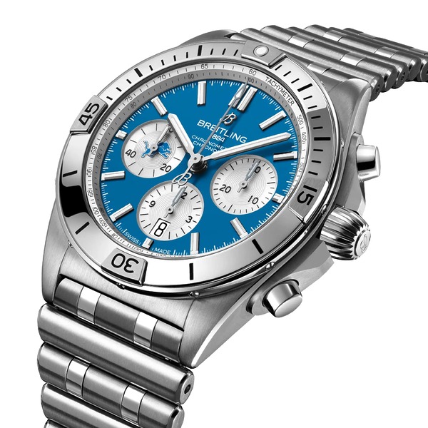 Breitling Chronomat B01 42 NFL Detroit Lions Edition AB01342B1CCA1 Breitling Chronomat B01 42 NFL Detroit Lions Edition AB01342B1CCA1