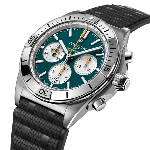 Breitling Chronomat B01 42 NFL Jacksonville Jaguars Edition AB01342B1L3S1 Breitling Chronomat B01 42 NFL Jacksonville Jaguars Edition AB01342B1L3S1
