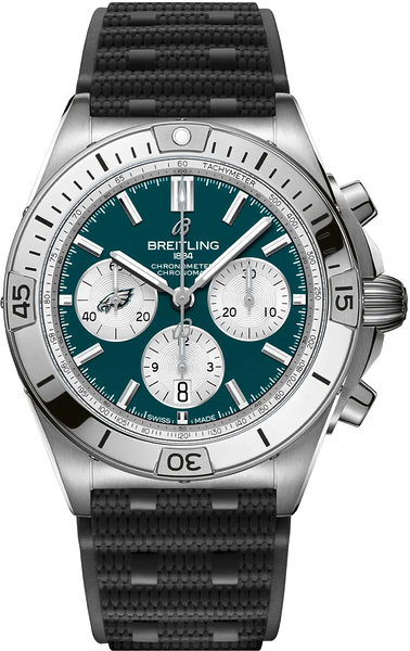Breitling Chronomat B01 42 NFL Philadelphia Eagles Edition AB01342B1L4S1 Breitling Chronomat B01 42 NFL Philadelphia Eagles Edition AB01342B1L4S1