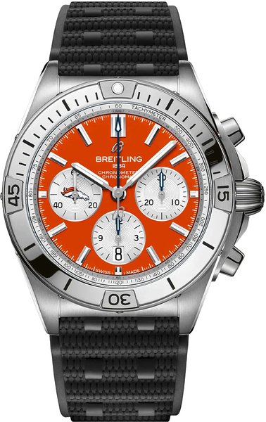 Breitling Chronomat B01 42 NFL Denver Broncos Edition AB01342B1O2S1 Breitling Chronomat B01 42 NFL Denver Broncos Edition AB01342B1O2S1