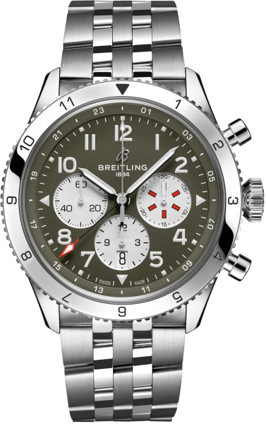 Breitling Super AVI B04 Chronograph GMT 46 Curtiss Warhawk AB04452A1L1A1 Breitling Super AVI B04 Chronograph GMT 46 Curtiss Warhawk AB04452A1L1A1
