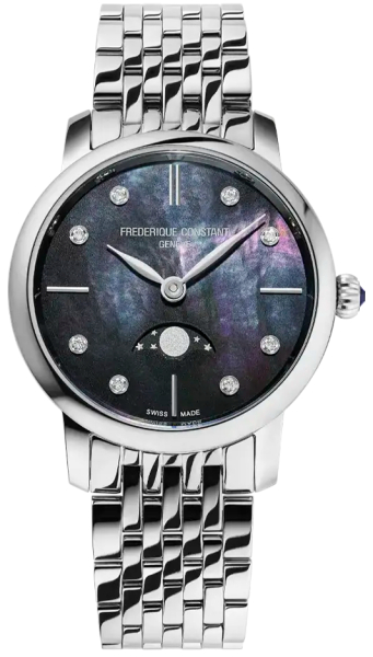 Frederique Constant Classics Slimline Ladies Moonphase FC-206MPBD1S6B Frederique Constant Classics Slimline Ladies Moonphase FC-206MPBD1S6B