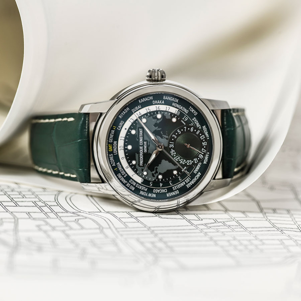 Frederique Constant Worldtimer FC-718GRWM4H6 Frederique Constant Worldtimer FC-718GRWM4H6
