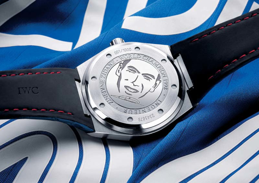 Задняя крышка часов IWC Ingenieur Automatic Edition Zinedine Zidane 